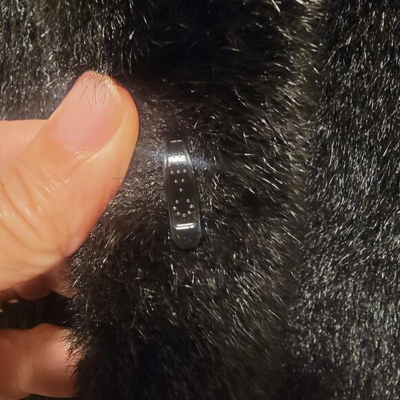 Dennis Basso Faux Fur Soft Silky Faux Mink Coat Size Small - Picture 6 of 14